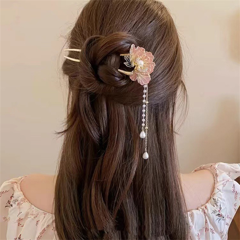 Tassel Hanfu Hair Chopsticks H - Hanbok Hair Pin recension och pris